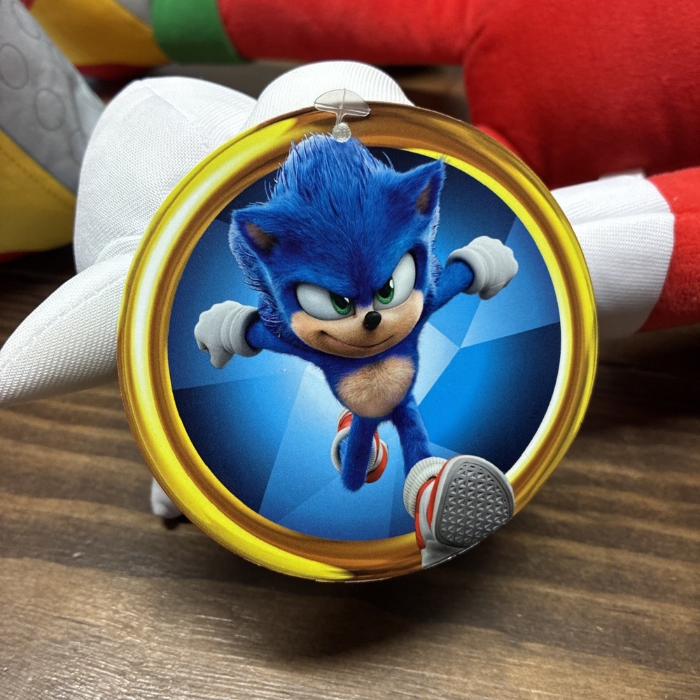 Sonic The Hedgehog Movie 2 Knuckles Plush Toy Factory NWT NEW 2023 SEGA 18" - Picture 3 of 7